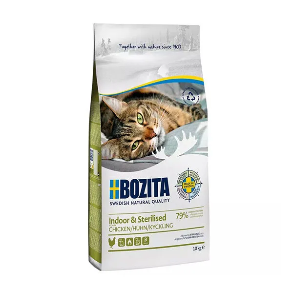 [31731] Bozita Tavuklu Kısırlaştırılmış ve Evde Beslenen Yetişkin Kedi Maması 10 kg