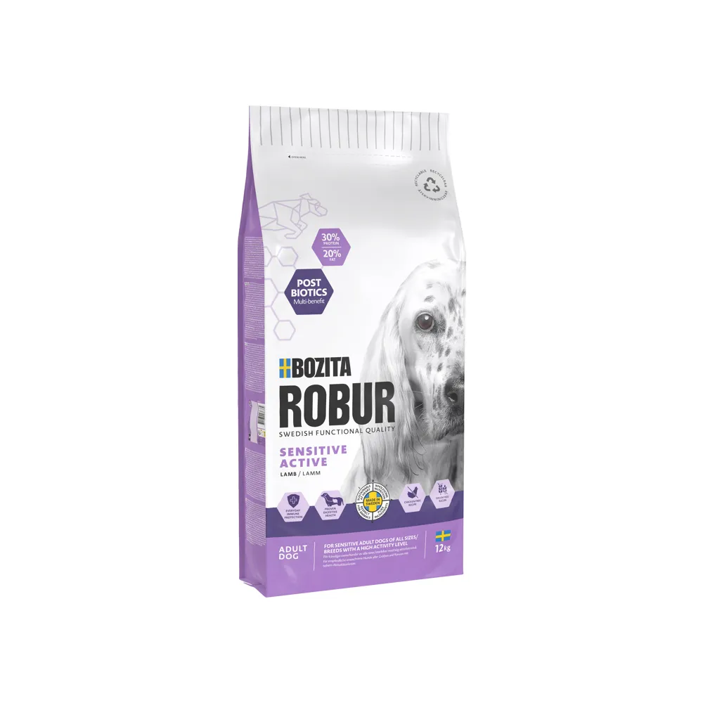 [43637] Bozita Robur Kuzu Etli Tahılsız Aktif Yetişkin Köpek Maması 12kg