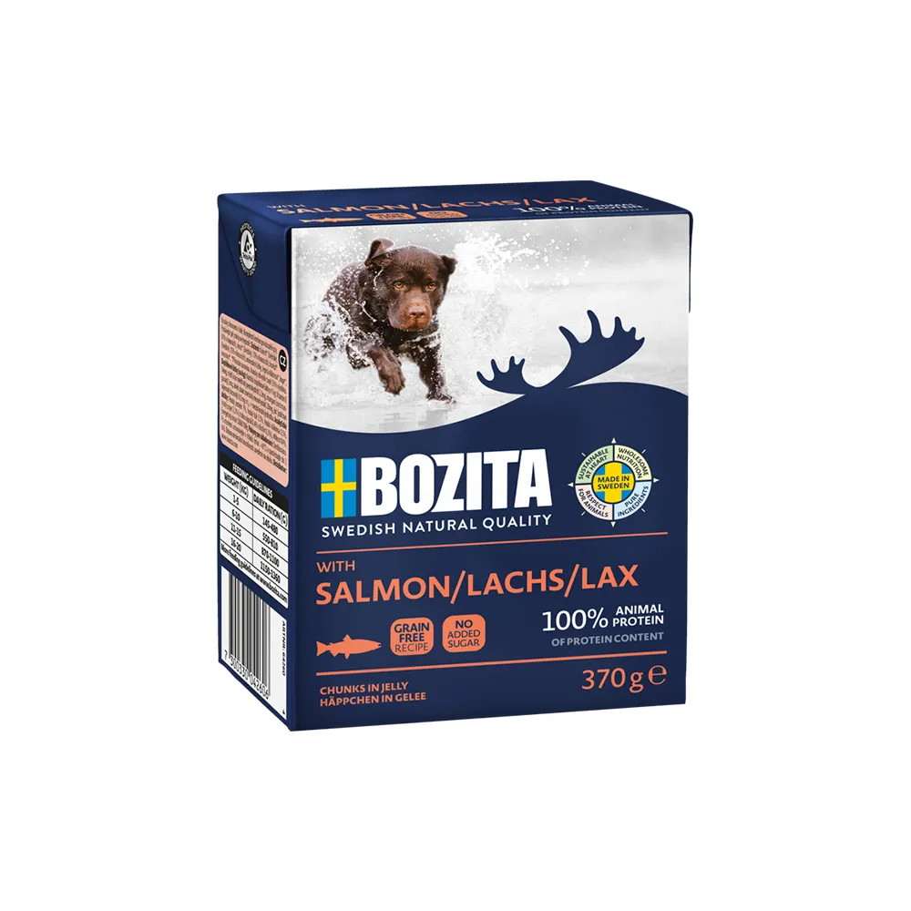 [64260] Bozita Somonlu Jöle İçinde Yetişkin Köpek Yaş Maması Tetra 370g