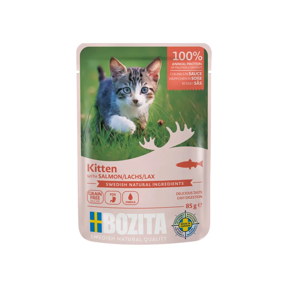 [3621] Bozita Somonlu Sos İçinde Yavru Kedi Yaş Maması 85g