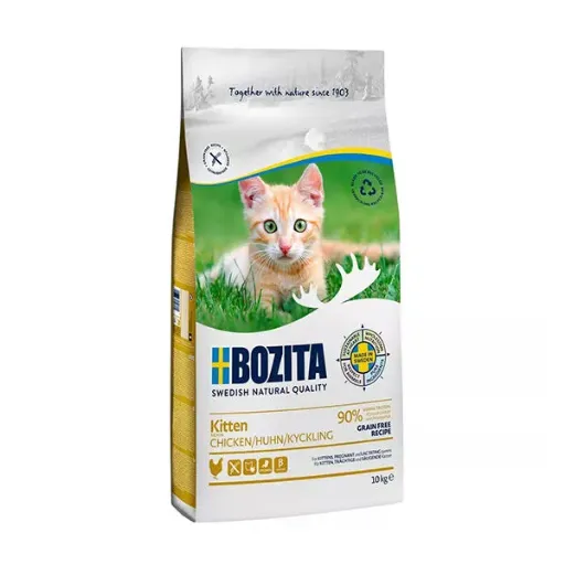 Bozita Tavuklu Tahılsız Yavru Kedi Maması 10 kg