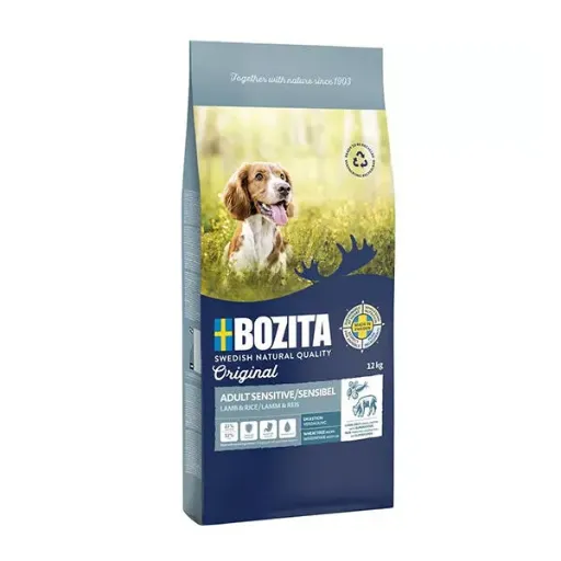 Bozita Original Kuzu Etli ve Pirinçli Hassas Sindirim Yetişkin Köpek Maması 12 kg